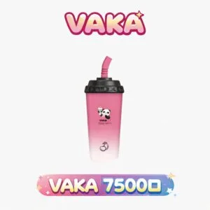 VAKA 奶茶杯 7500抛棄式 萌熊貓造型 600mAh 高效電能補給架構 15ml 純粹奶茶/水果風味傳導 3% 丁鹽順滑 台灣現貨